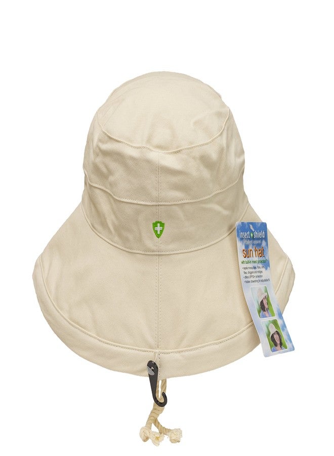 Insect Shield Women's Sun Hat, Ivory, One Size Adjustable - Image 4